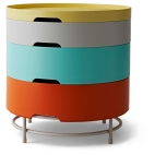 ИКЕА ПС 2014 Столик с отделениями д/хранения, разноцветный