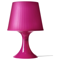 ЛАМПАН Лампа настольная, розовый
