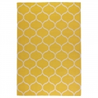 СТОКГОЛЬМ Ковер, безворсовый, сетчатый орнамент ручная работа, сетчатый орнамент желтый желтый